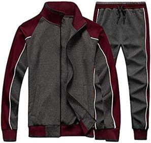 Women's 2 Pieces Tracksuits Casual Running Jogging Athletic Casual Outfits Full Zip Suit Gym Sports Sweatsuits (Color: BLACK, size: M)